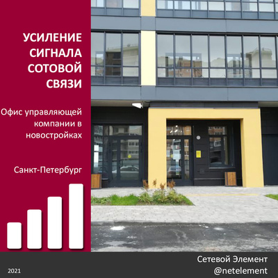Усиление сотовой связи - офис "Янила Кантри"
