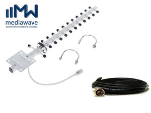 Антенный комплект предусиления 1800-2100 МГц - MediaWave MWA-1821-AK4